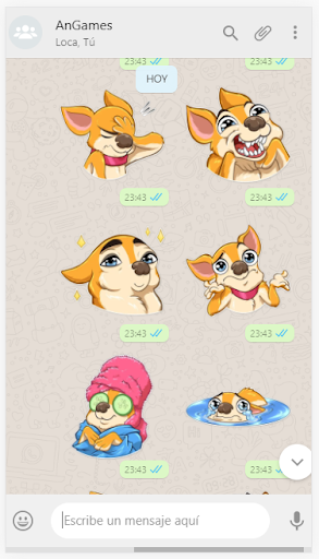 Android application Chihuahuas Stickers Animados screenshort