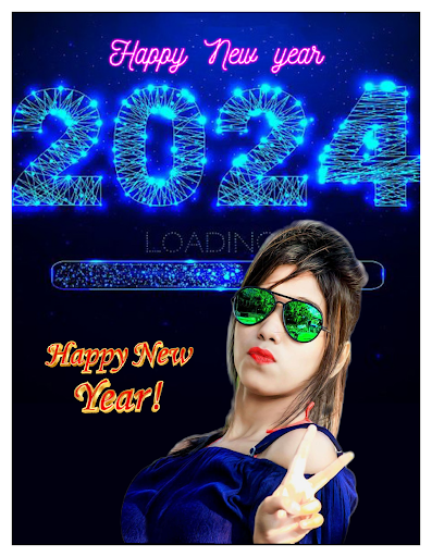 Happy New Year 2024 Greetings Screen 3