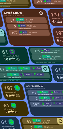 Android application Singapore Bus Timing Widget screenshort