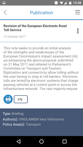 EP Research Service Screen 2