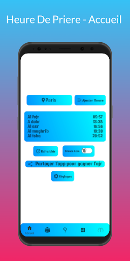 Adhan France - Prayer Time Screen 3