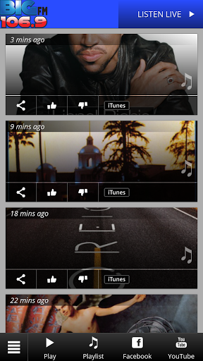 Android application BIG FM 106.9 screenshort