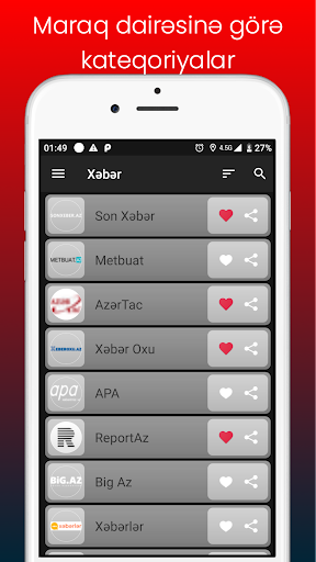 Android application AzXebers screenshort