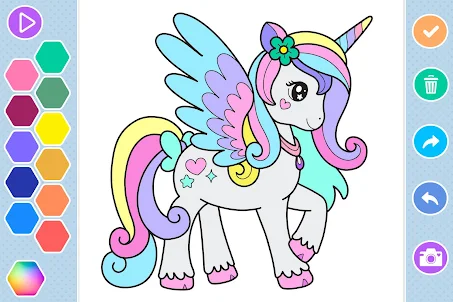 Pony Coloring Book: Horse Game