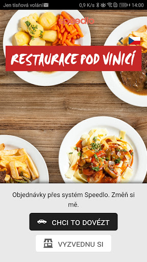 Android application Restaurace Pod Vinicí screenshort
