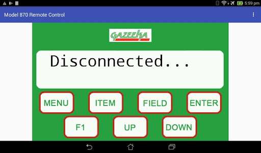 Android application Model 870 Remote Control screenshort