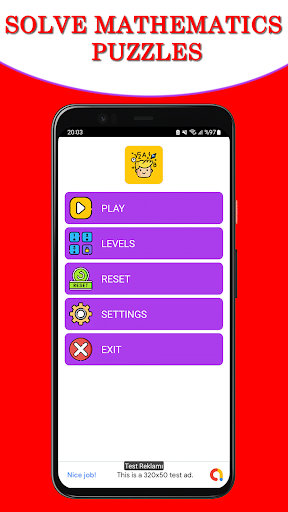 Android application Math Riddle Puzzle Games screenshort