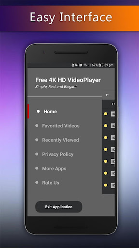 Android application Video Player screenshort