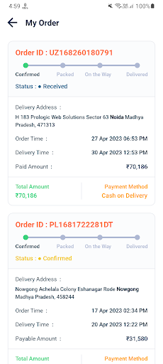 Android application E-Shopping Online Shopping App screenshort