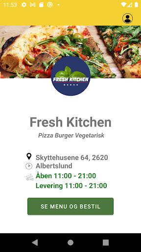 Android application Fresh Kitchen Albertslund screenshort