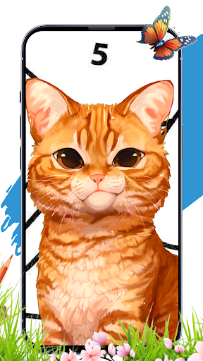 Cats color: color by number Screen 2