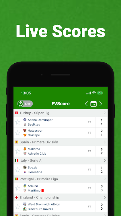 FvScore - Soccer Live Scores - 1.12 - (Android)