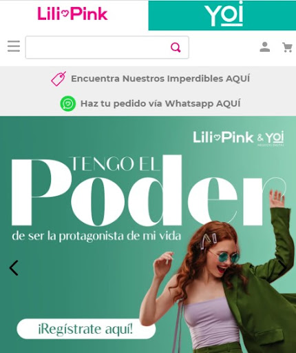 Android application Lili Pink Tienda Oficial screenshort