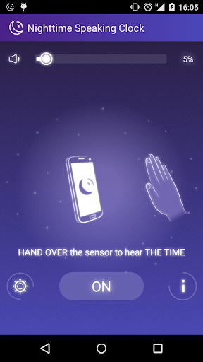 Nighttime Speaking Clock 1.6 APK screenshots 1