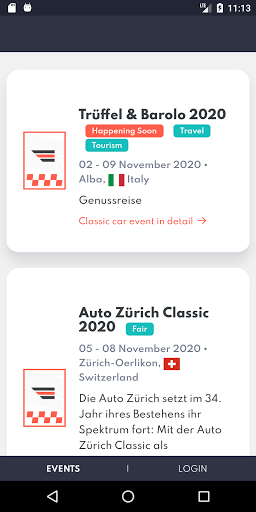 My Classic Trip Screen 2