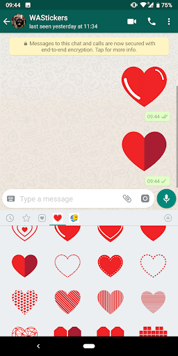 Heart Stickers for WhatsApp