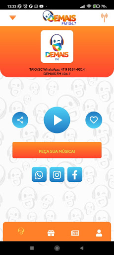 Android application Rede Demais FM screenshort