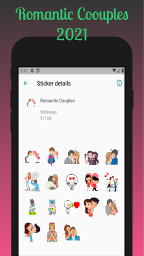Romantic Couples Stickers - WAStickers