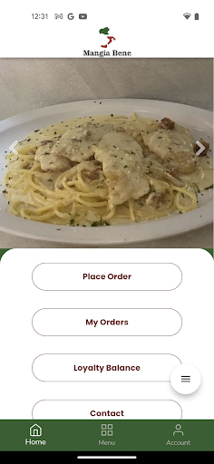 Android application Mangia Bene screenshort