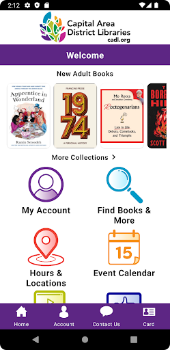 Android application Capital Area District Library screenshort
