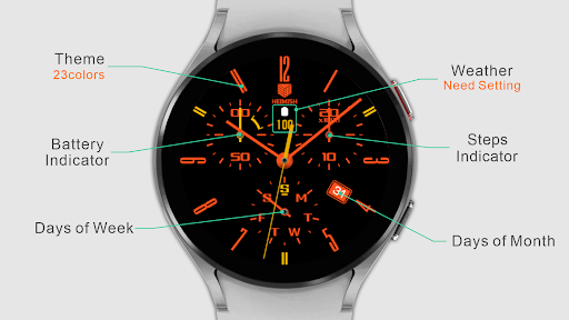 Android application IWF Heimish watch face screenshort