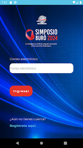 Android application SimposioBuró screenshort