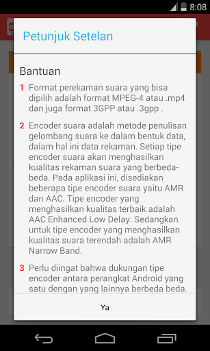 Rekam Suara Screen 3