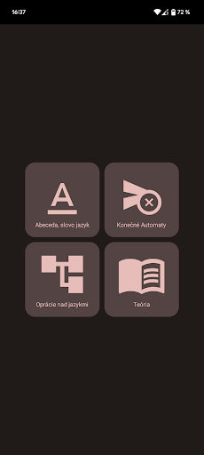 Android application Teoretické Základy Informatiky screenshort