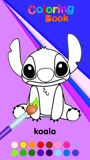 Blue Koala  Coloring Book