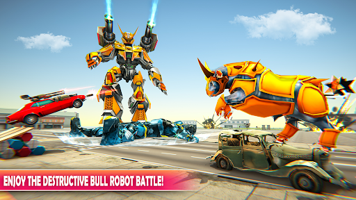 Bull Robot Car Game-Robot Game 2.0 screenshots 1