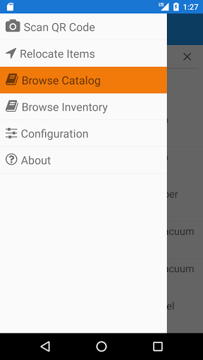 Android application Component DB screenshort