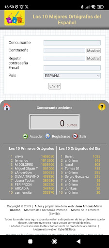 Concurso de Ortografía Screen 3
