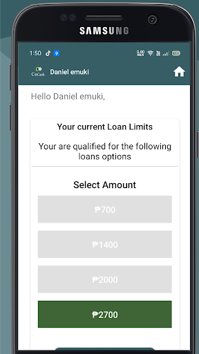 CoKash: Quick personal loans screen 2