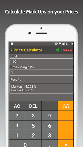 Screenshot of Business Calculator