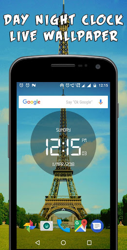 Day night auto change clock Screen 3