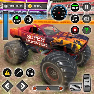 Monster Truck Derby Car Game