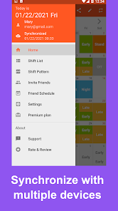 Captura 3 Calendario y horario de trabaj android