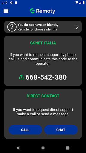 Android application Remoty screenshort