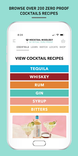 Android application Mocktail Mixology screenshort