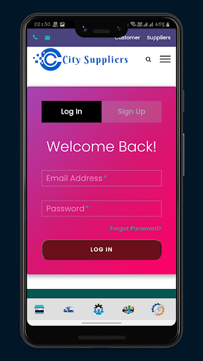 Android application City Suppliers screenshort