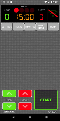 Android application Scoreclock screenshort