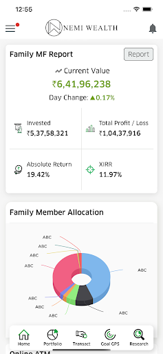 Android application Nemi Wealth - Mutual Funds App screenshort