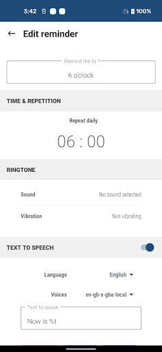Voice Reminder Screen 3