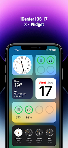 Android application iCenter iOS 17: X-Widget screenshort