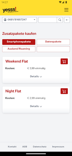 yesss! Der Mobilfunk-Diskonter Screen 2