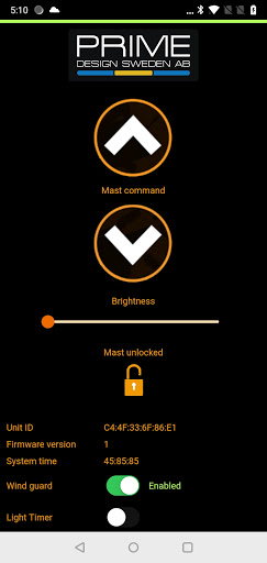 Android application Baselight WiFi screenshort