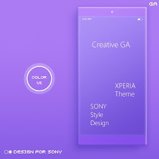 COLOR™ XPERIA Theme |PURPLEテーマのおすすめ画像1