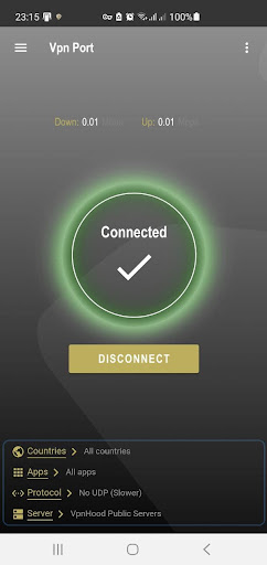 Android application Vpn Port screenshort