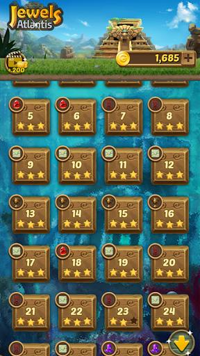 Jewels Atlantis: Match-3 Puzzle matching game  screenshots 6