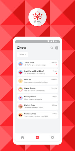Android application Tinvio screenshort